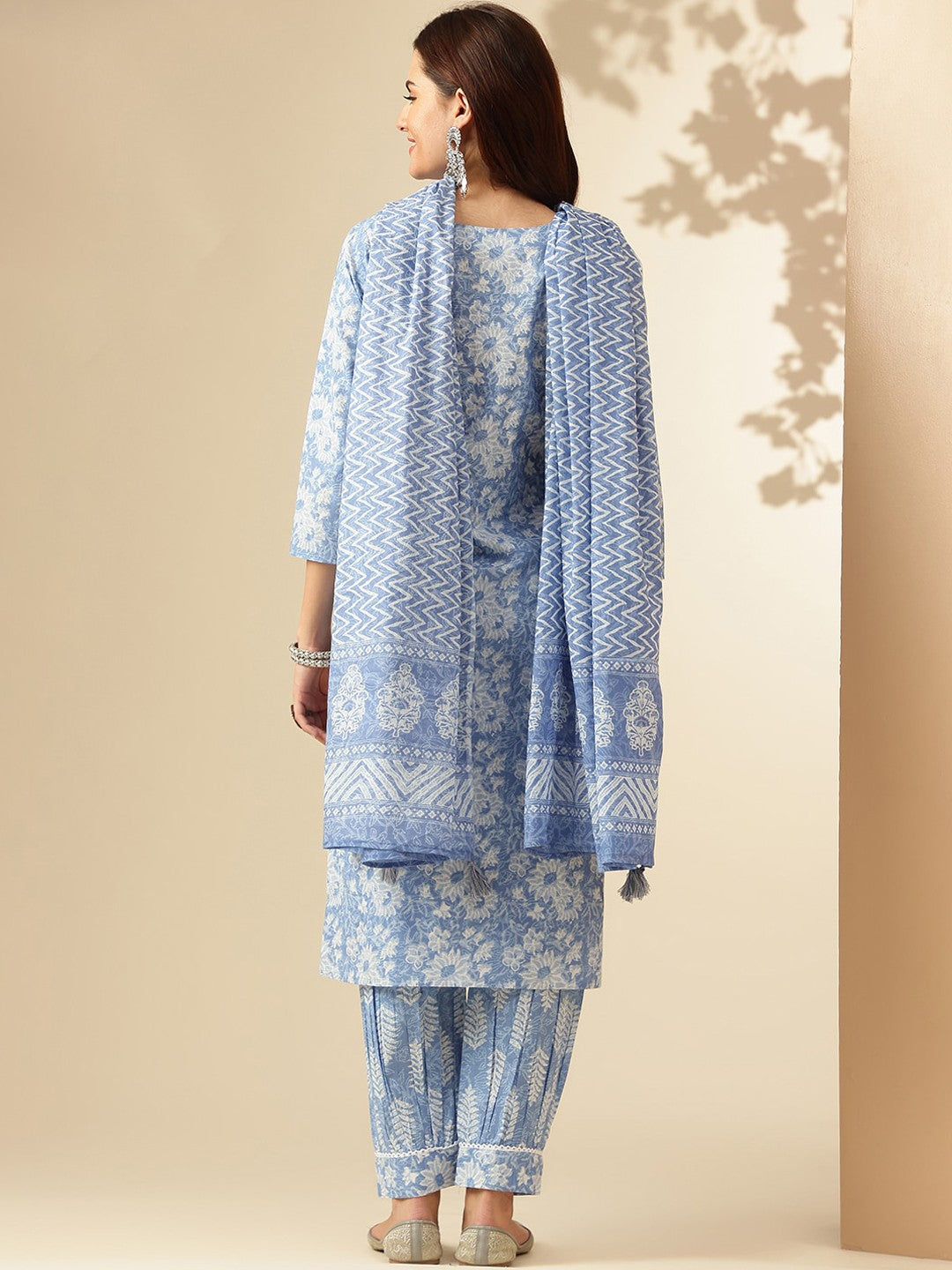 Women's Rayon Kurta Set With Printed Dupatta Set