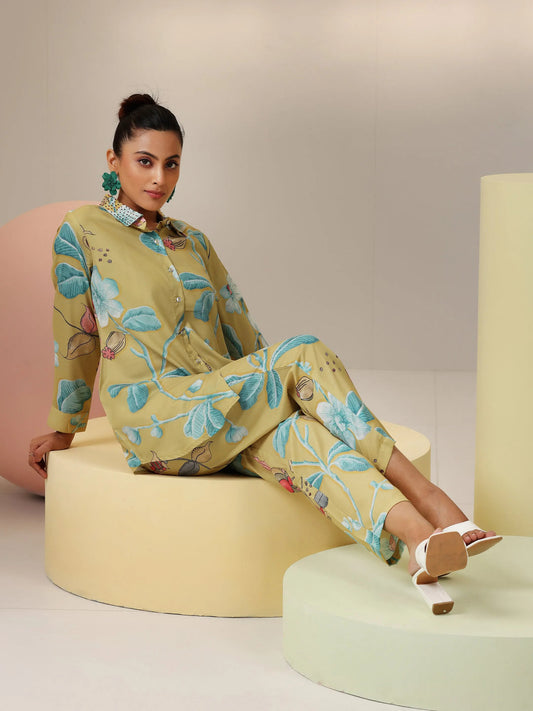 Mustard Printed  Co-Ords