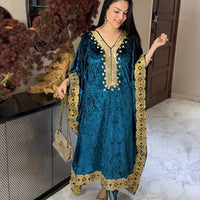 Esha Datta Velvet Kaftan Set