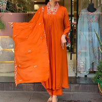 Orange kurti set