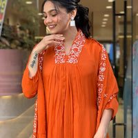 Orange kurti set