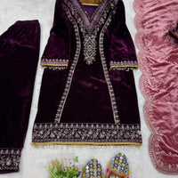 Designer Velvet suit set