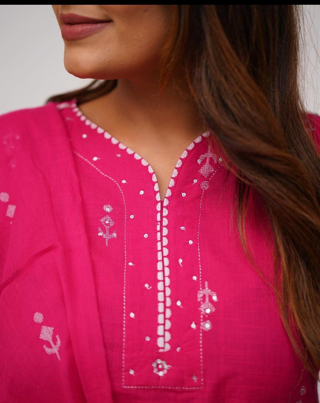 EKATRA PRINT PINK KURTI