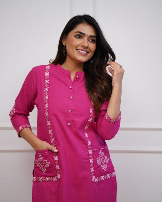 Pocket Kurti Set