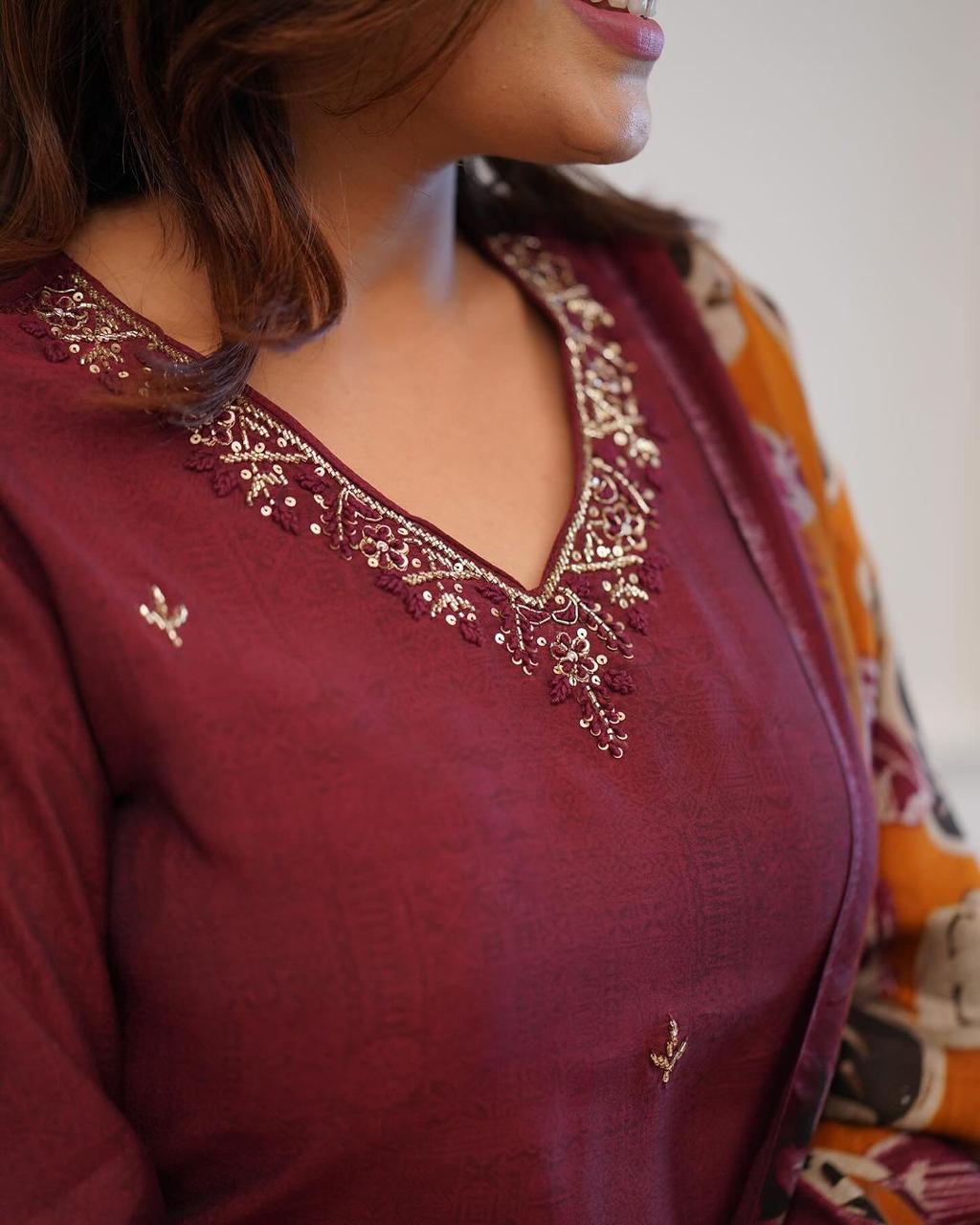 Zari Kurti Set