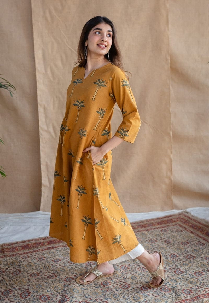 Raiza Ajrakh Cotton Kurta